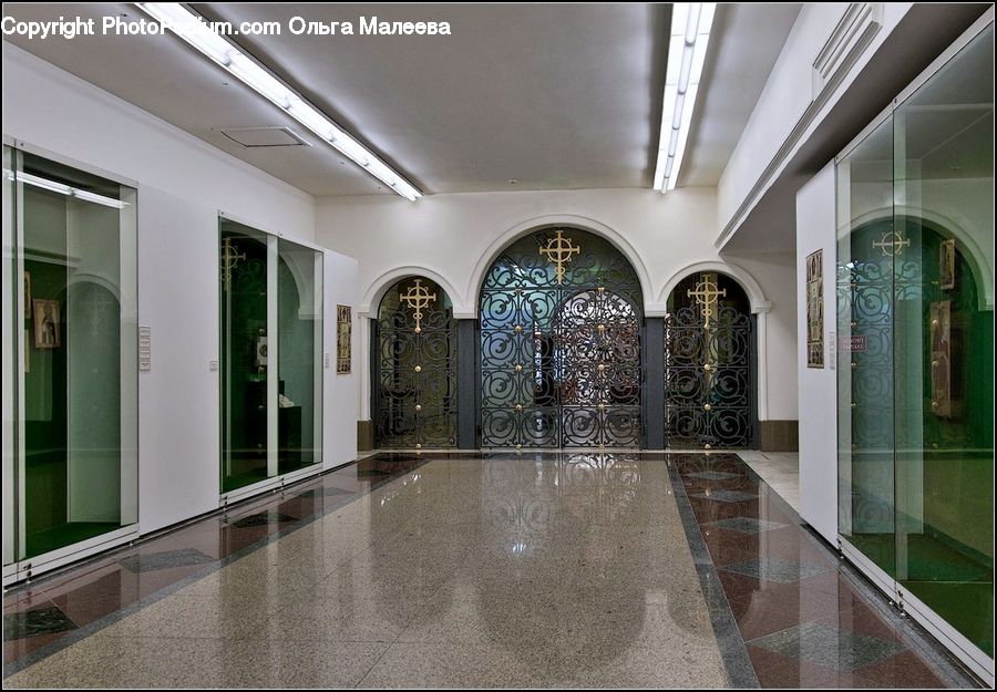 Tile, Corridor, Floor, Flooring, Lighting, Building, Housing