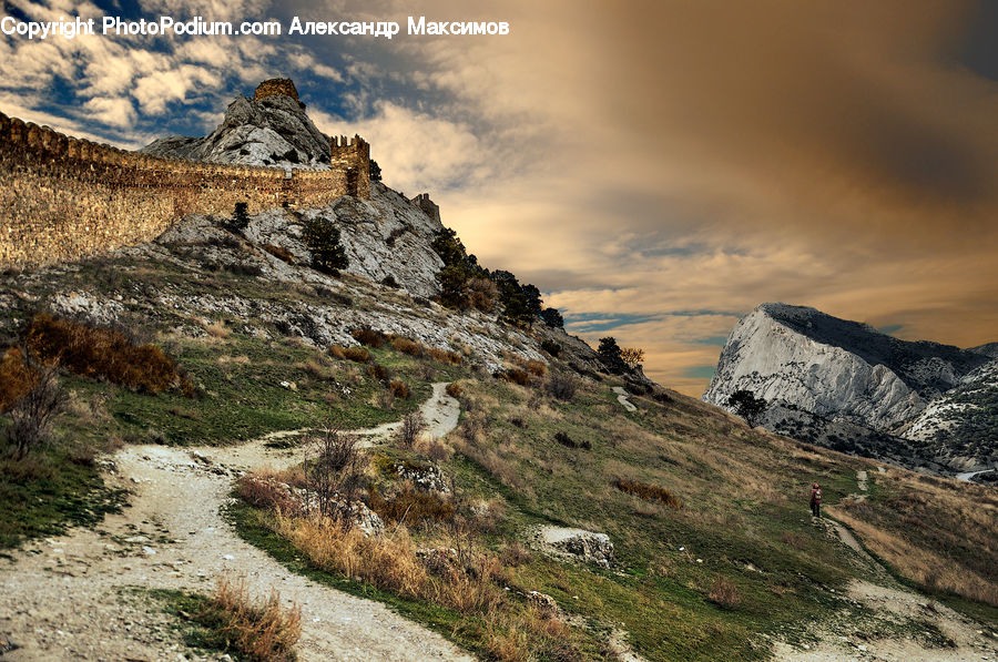 Crest, Mountain, Outdoors, Peak, Architecture, Housing, Monastery