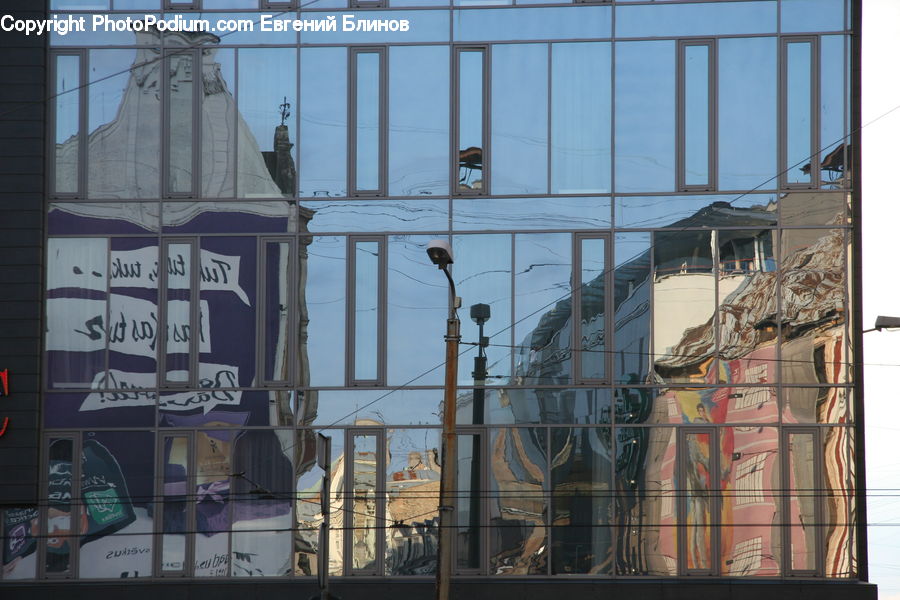 Balcony, Billboard, Apartment Building, Building, High Rise, Shop, Freight Car