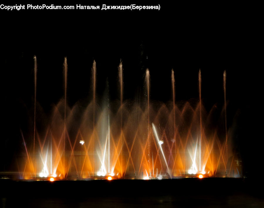 Fountain, Water, Fire