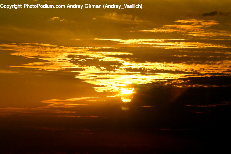 Dawn, Dusk, Sky, Sunrise, Sunset, Flare, Light