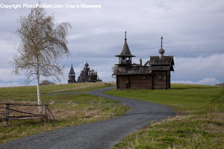 Architecture, Tower, Dirt Road, Gravel, Road, Spire, Steeple