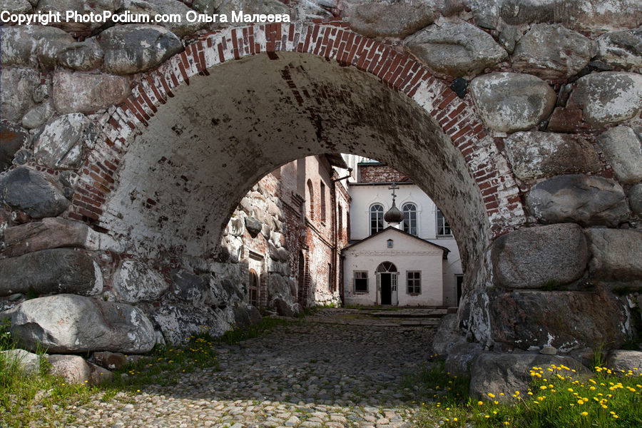 Rock, Rubble, Ruins, Ground, Soil, Arch, Brick