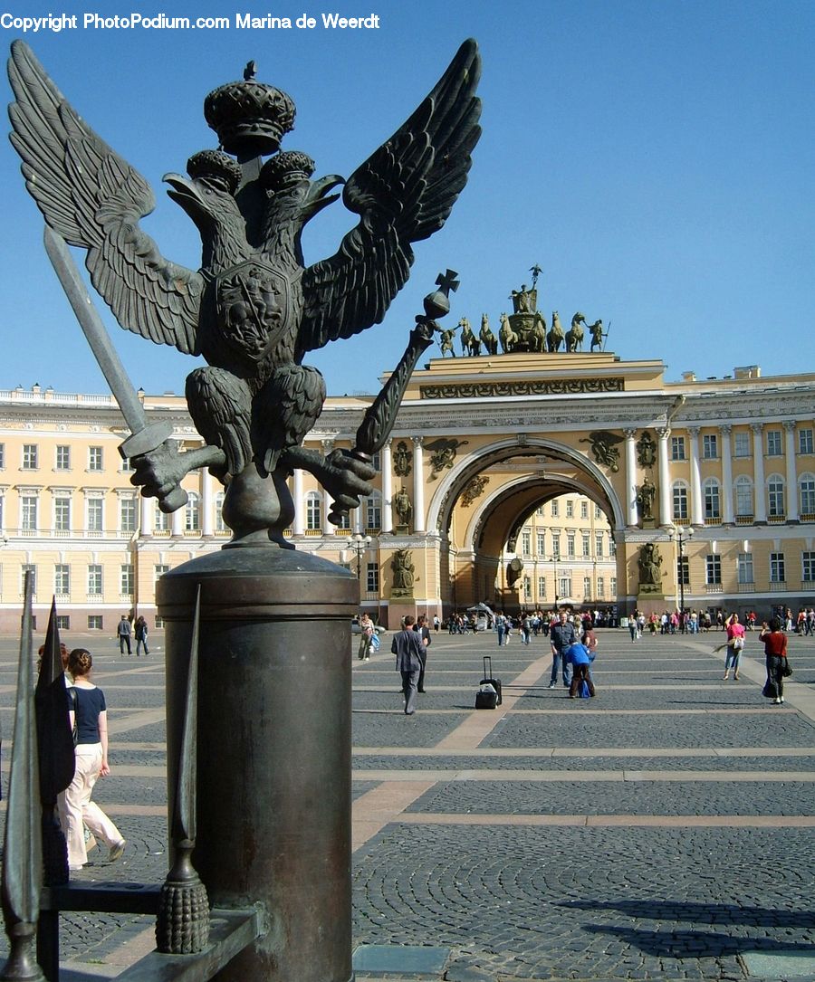 Art, Sculpture, Statue, Architecture, Downtown, Plaza, Town Square