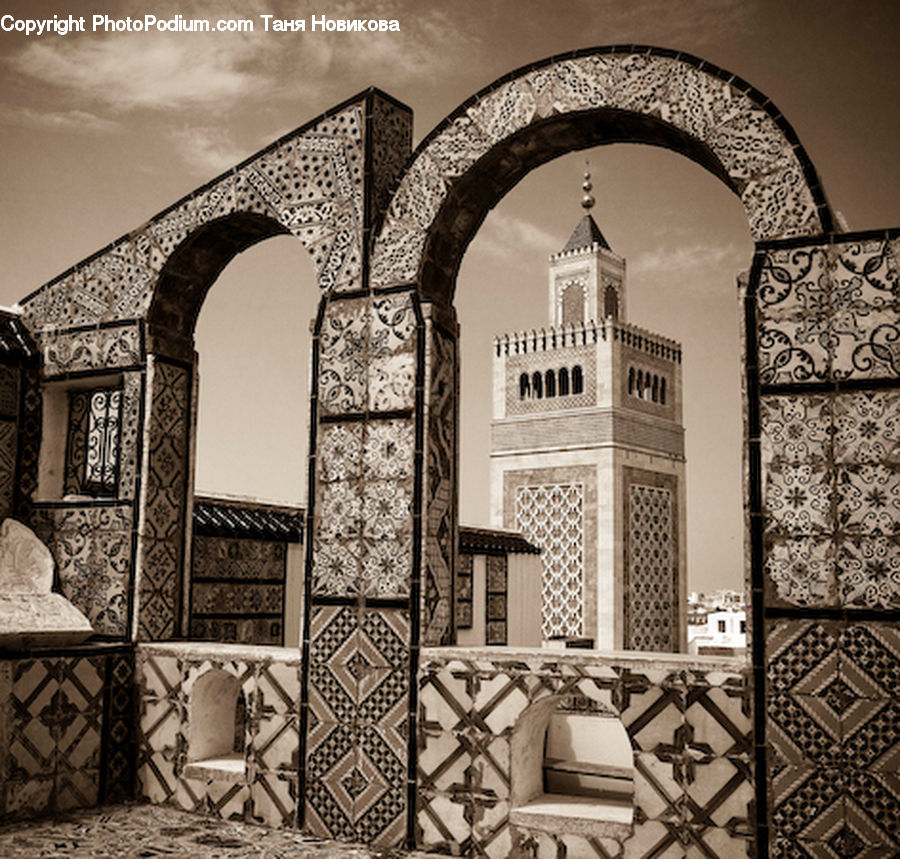 Chair, Furniture, Arabesque Pattern, Ruins, Patio, Barrow, Vehicle
