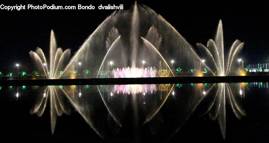Fountain, Water, Auditorium