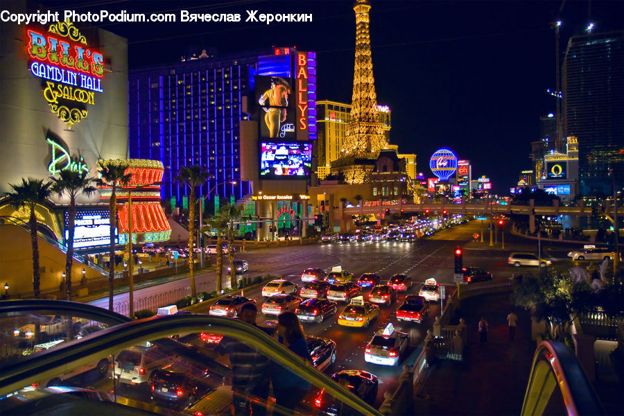 Cab, Car, Taxi, Vehicle, City, Downtown, Metropolis