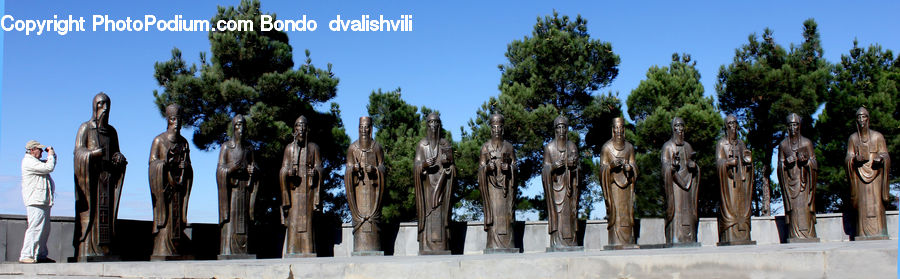 Crowd, Art, Sculpture, Statue, Buddha, Person, Shrine