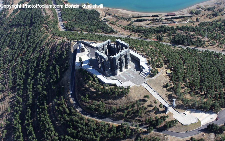 Aerial View, Building, Office Building, Landslide, Architecture, Housing, Monastery