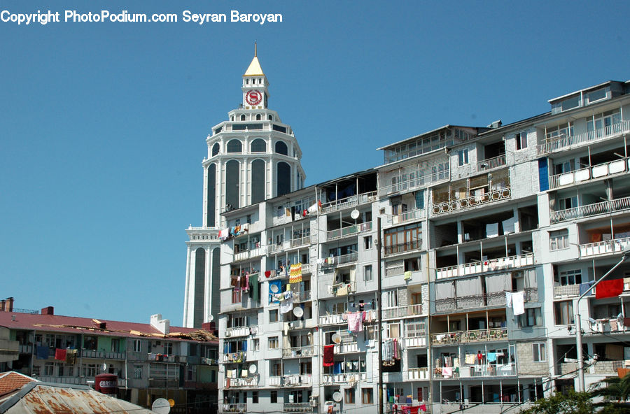 Apartment Building, Building, High Rise, Housing, Architecture, Tower, Bell Tower