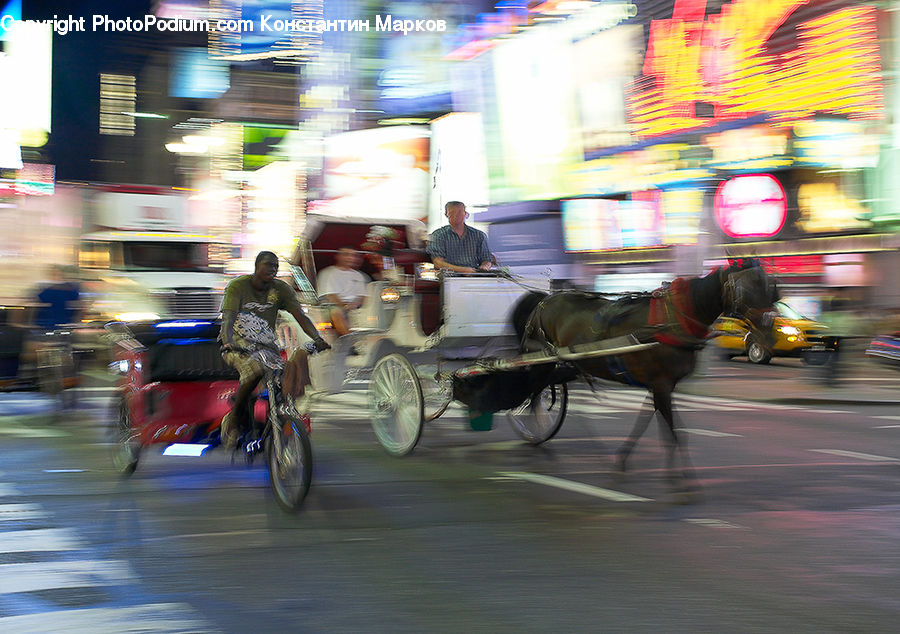 Carriage, Horse Cart, Vehicle, Motor, Motorcycle, Buggy, Wagon