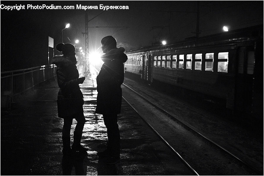 Human, People, Person, Silhouette, Subway, Train, Train Station