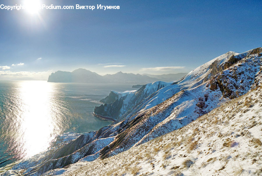 Arctic, Glacier, Ice, Mountain, Outdoors, Snow, Crest