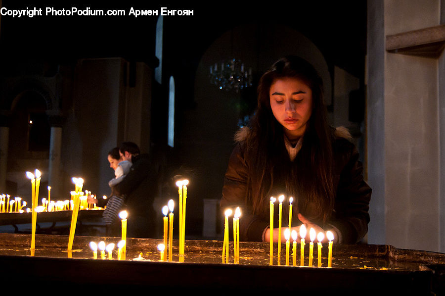 People, Person, Human, Vigil, Candle, Tunnel, Birthday Cake