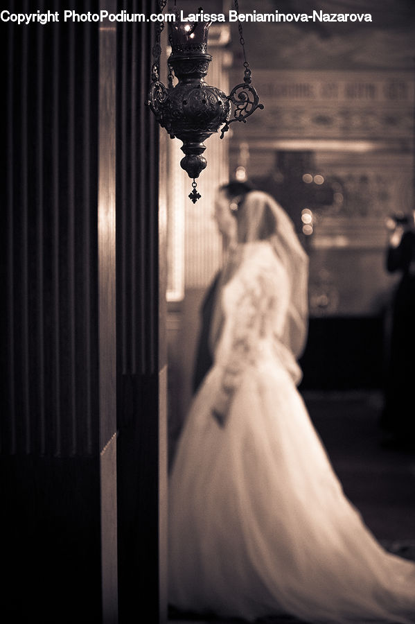 People, Person, Human, Chandelier, Lamp, Robe, Tap
