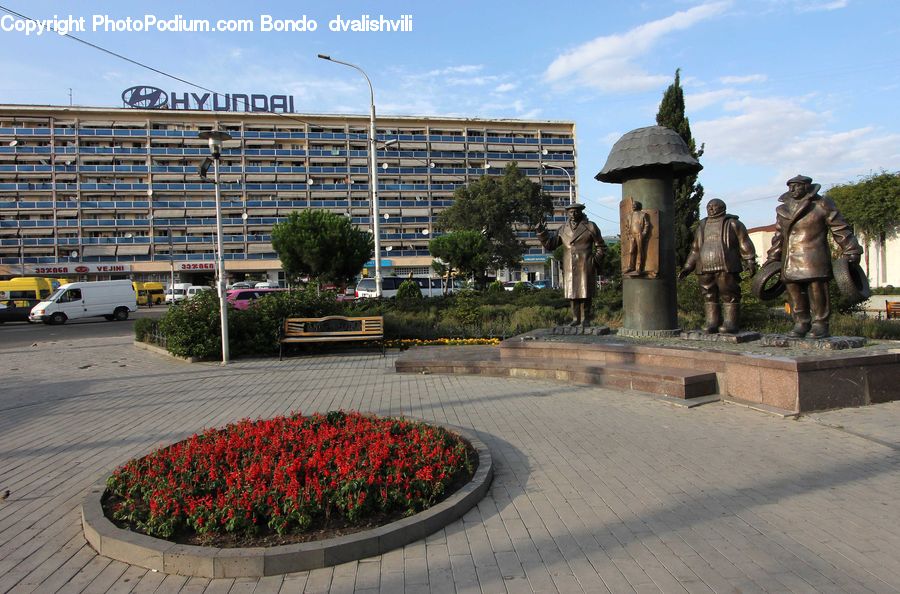 Art, Sculpture, Statue, Architecture, Downtown, Plaza, Town Square