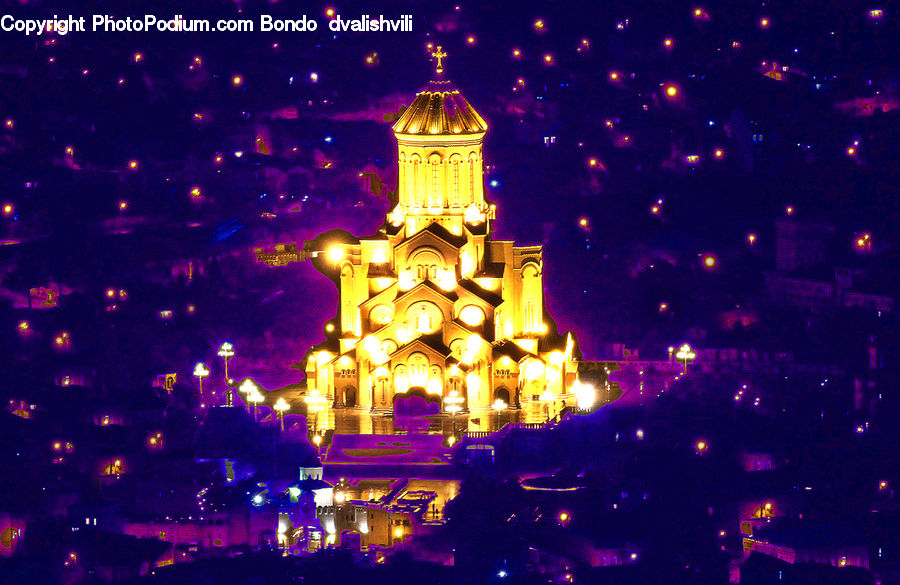 Glitter, Light, Architecture, Bell Tower, Clock Tower, Tower, Cathedral