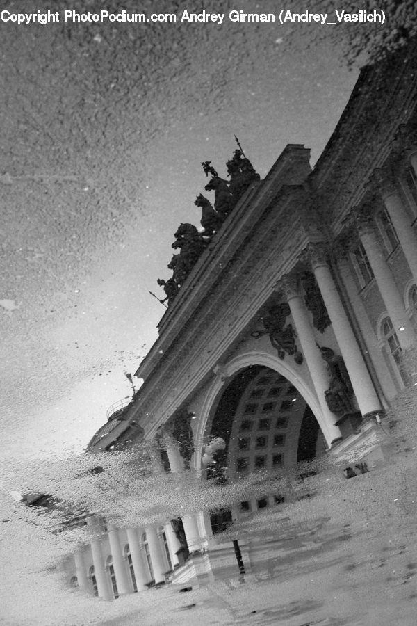 Column, Pillar, Ice, Outdoors, Snow, Architecture, Court