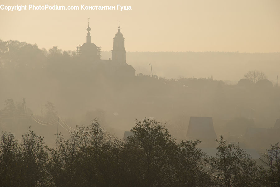 Fog, Mist, Outdoors, Pollution, Smog, Smoke, Plant