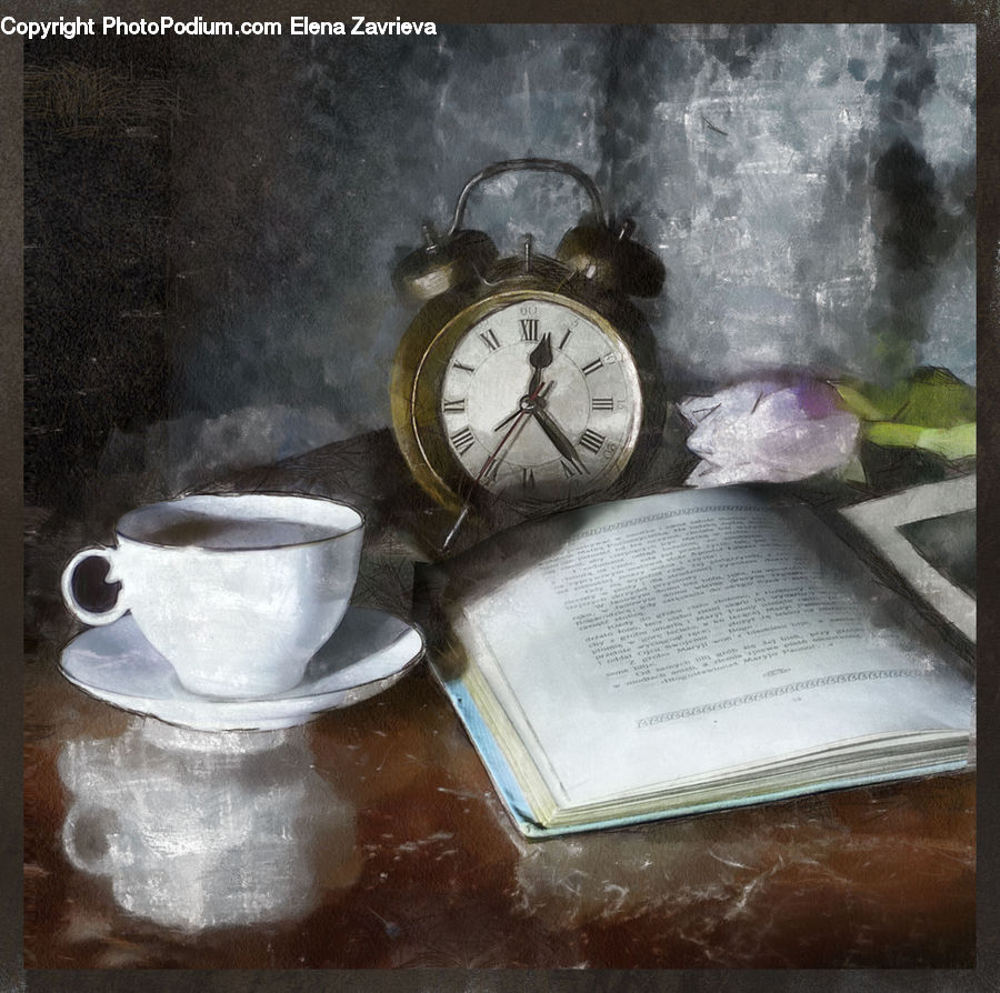 Cup, Art, Porcelain, Saucer, Paper, Jug, Pitcher