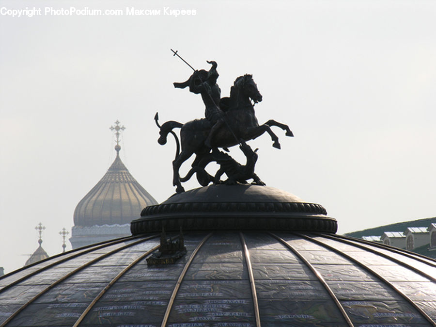 Art, Sculpture, Statue, Gargoyle, Architecture, Dome, Building