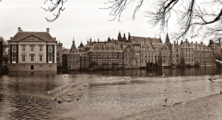 Architecture, Castle, Fort, Canal, Outdoors, River, Water