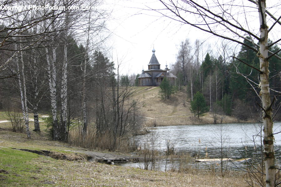 Land, Marsh, Outdoors, Swamp, Water, Building, Cottage