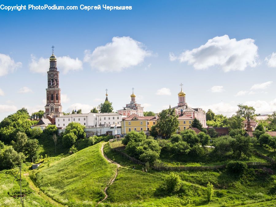 Architecture, Castle, Fort, Bell Tower, Clock Tower, Tower, Countryside