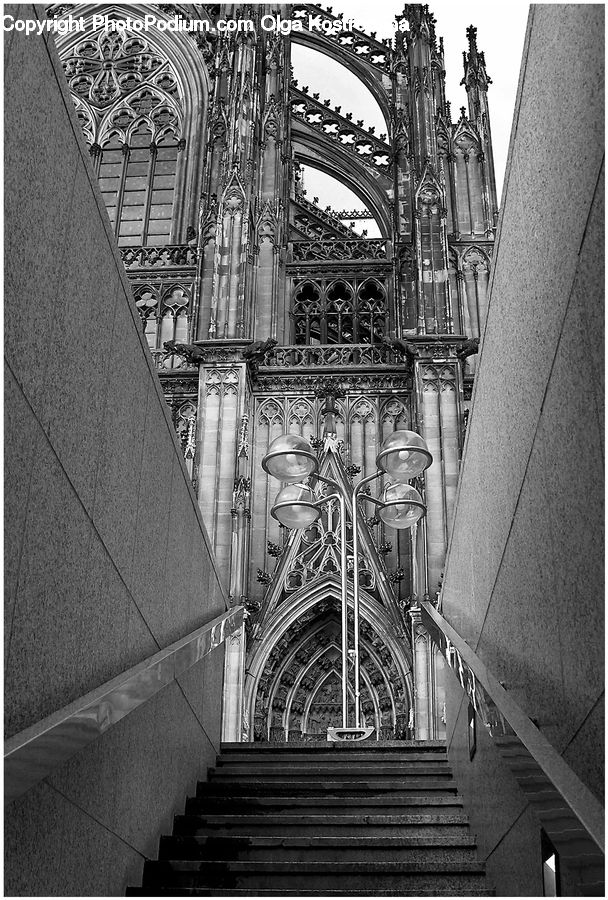 Architecture, Cathedral, Church, Worship, Banister, Handrail, Staircase