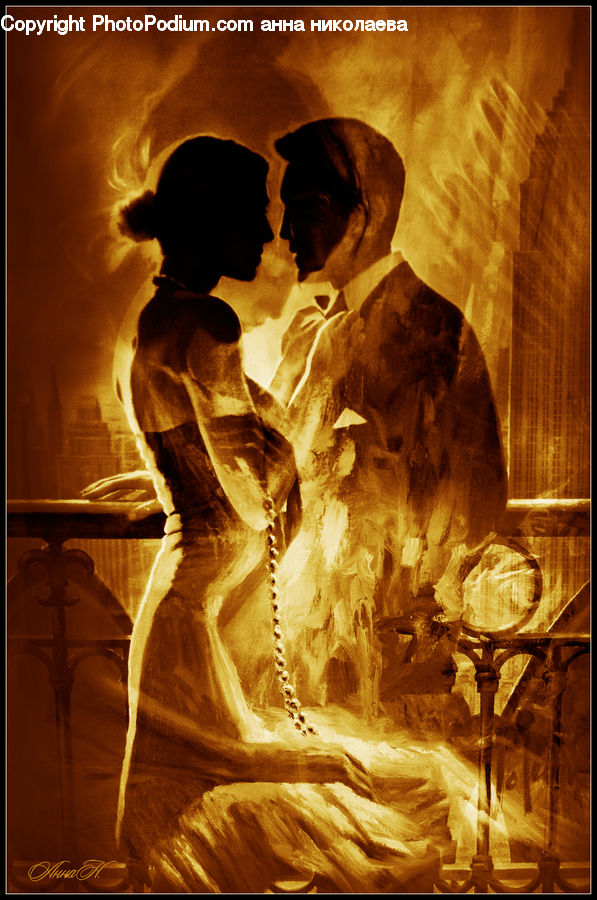 Fire, Silhouette, Crypt, Person, Portrait, Selfie, Adorable