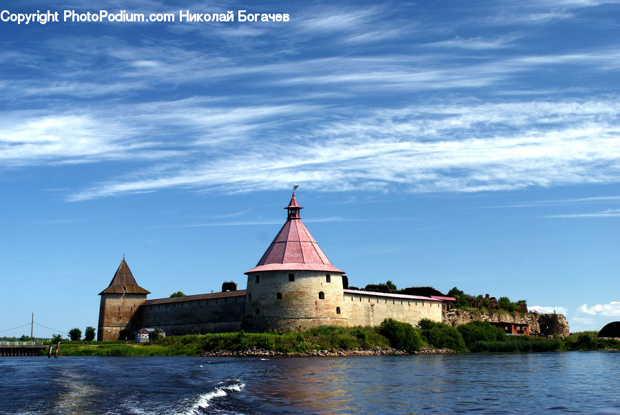 Castle, Ditch, Fort, Moat, Architecture, Bell Tower, Clock Tower