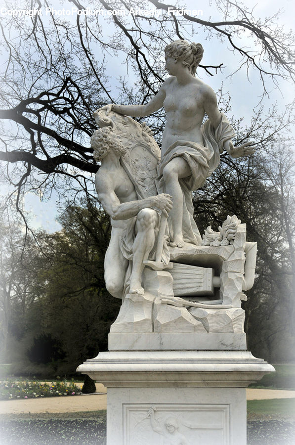 Art, Sculpture, Statue, Gargoyle, Chair, Furniture, Artemis