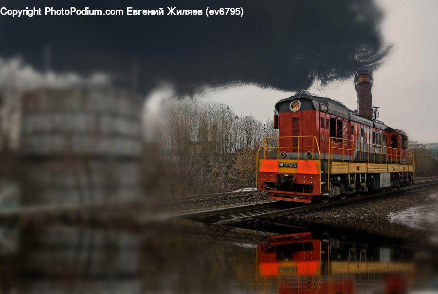 Train, Vehicle, Rail, Train Track, Corridor, Architecture, Shrine