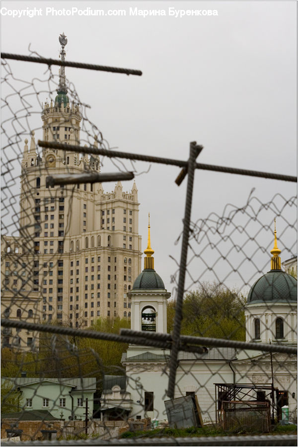 Constriction Crane, Architecture, Bell Tower, Clock Tower, Tower, Dome, Church