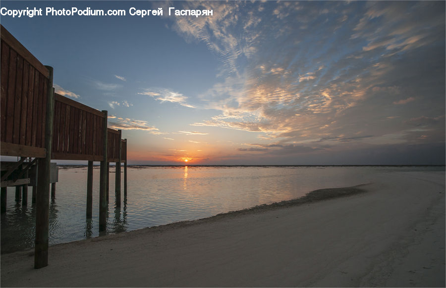 Beach, Coast, Outdoors, Sea, Water, Dawn, Dusk