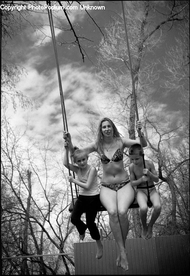 Playground, Swing, People, Person, Human, Bikini, Maillot