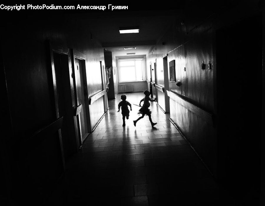 Corridor, White Board, Indoors, Interior Design, Room, Hall, Lighting