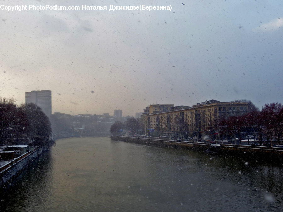 Canal, Outdoors, River, Water, City, Downtown, Coast