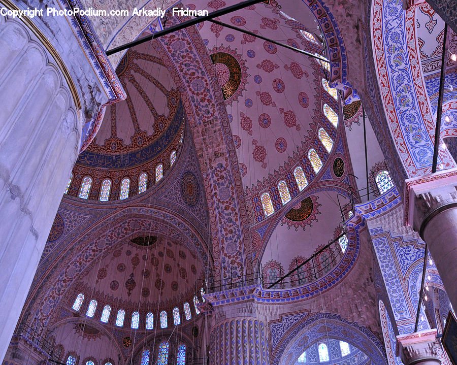 Architecture, Dome, Mosque, Worship, Arabesque Pattern, Building, Church