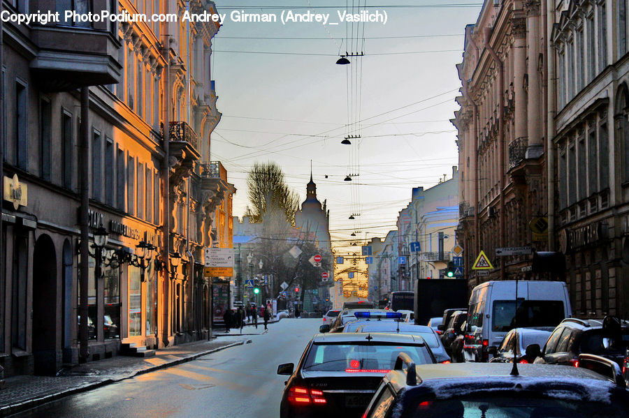 Road, Street, Town, Automobile, Car, Vehicle, Cab