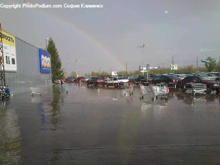 Flood, Outdoors, Rainbow, Sky, Airfield, Airplane, Airport