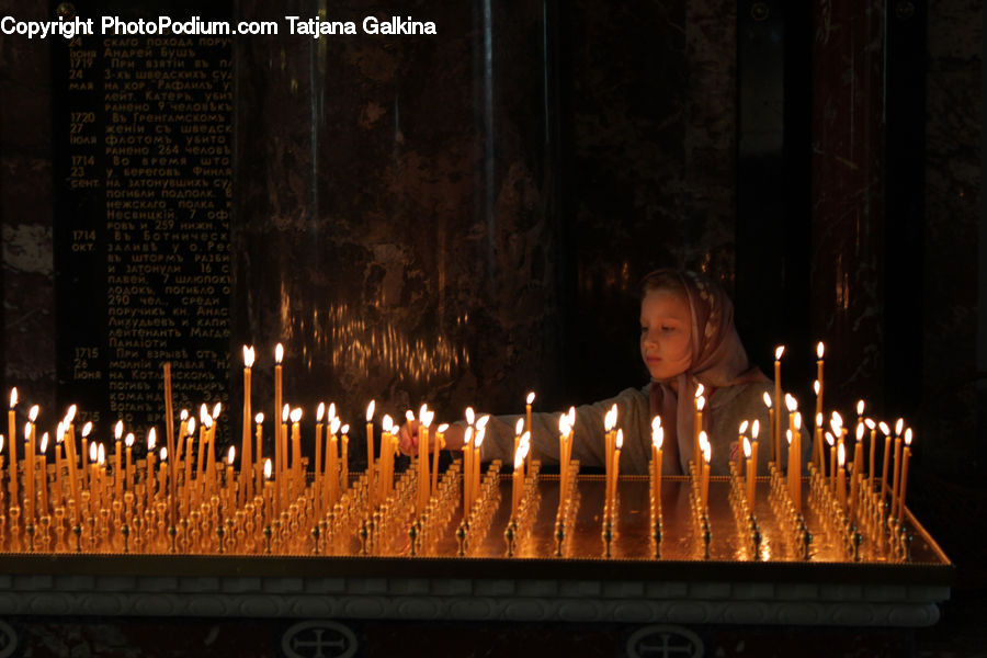 Candle, People, Person, Human