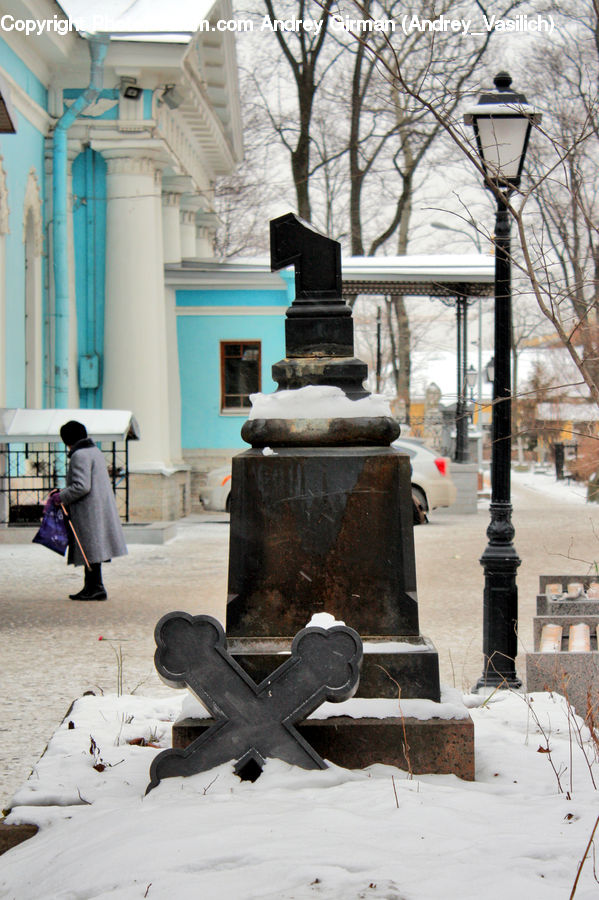 Column, Pillar, City, Downtown, Urban, Art, Modern Art