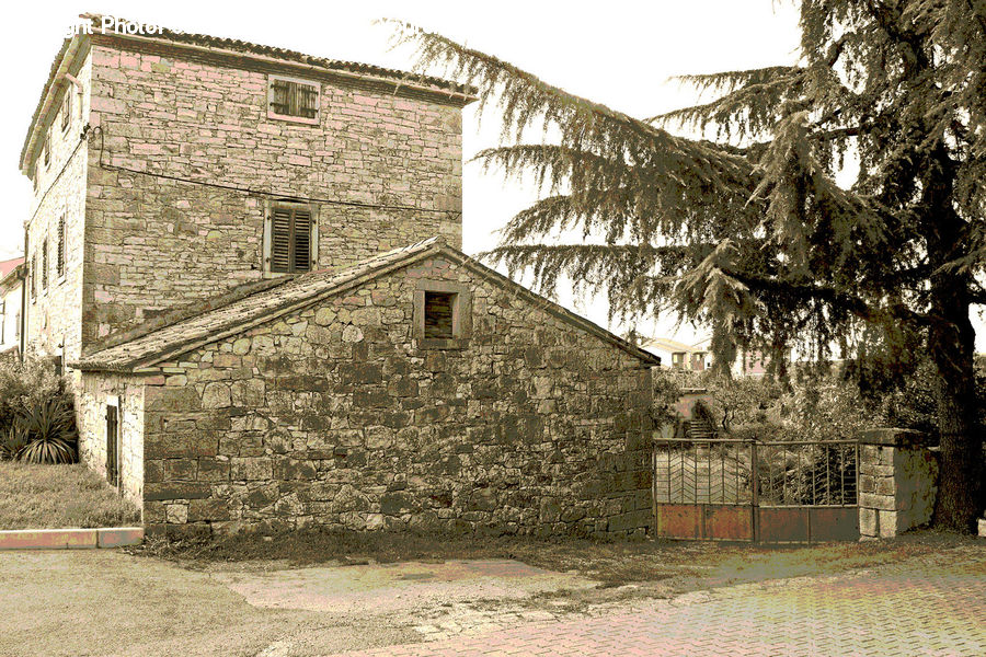 Cobblestone, Pavement, Walkway, Building, Cottage, Housing, Architecture