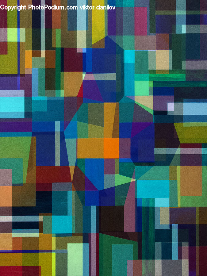 Art, Modern Art, Home Decor, Quilt, Blanket, Towel, Mosaic