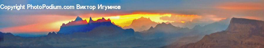 Dawn, Dusk, Sky, Sunrise, Sunset, Mesa, Outdoors