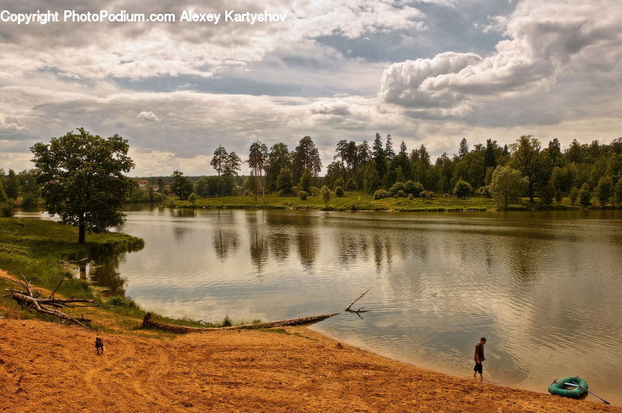 Lake, Outdoors, Water, Dirt Road, Gravel, Road