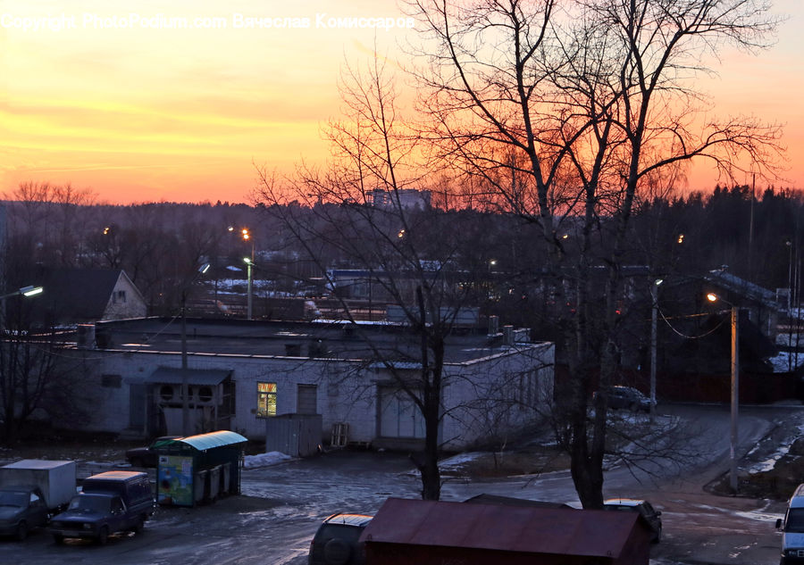 Dawn, Dusk, Red Sky, Sky, Sunrise, Sunset, Lumber