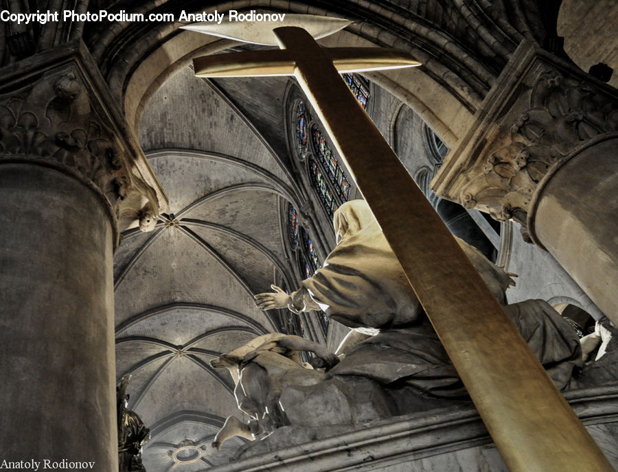 Column, Pillar, Art, Gargoyle, Statue, Architecture, Bell Tower