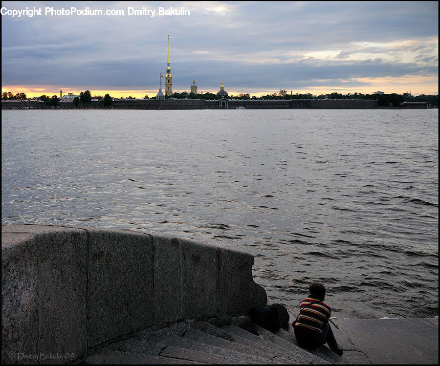 Architecture, Tower, Coast, Outdoors, Sea, Water, Pavement